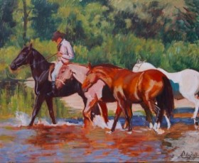 ADRIANA ZAEFFERER y sus caballos